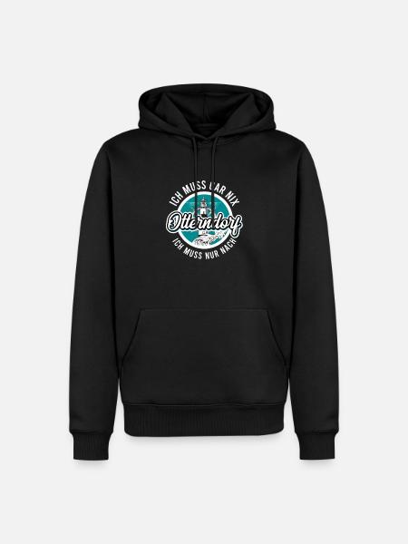 Otterndorf - Männer Premium Bio Hoodie - Schwarz