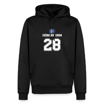 Fußball Island Sauf Trikot Es Eskaliert Ehson - Männer Premium Bio Hoodie - Schwarz - Vorne - Nico (187cm)