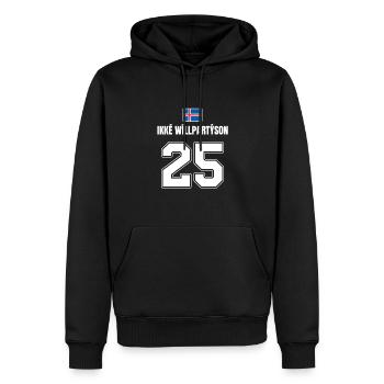 Fußball Island Sauf Trikot Ikke Willpartyson 25 - Männer Premium Bio Hoodie - Schwarz - Vorne - Nico (187cm)