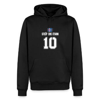 Fußball Island Sauf Trikot Steif Erektson 10 - Männer Premium Bio Hoodie - Schwarz - Vorne - Nico (187cm)