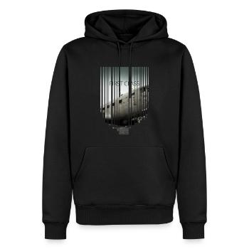 First Class Flight - Männer Premium Bio Hoodie - Schwarz - Vorne - Nico (187cm)