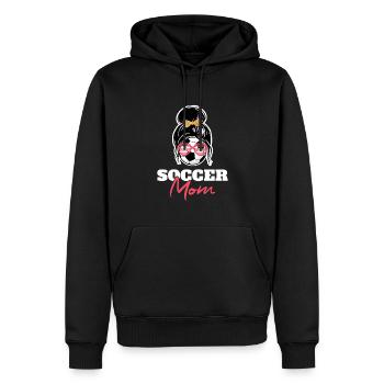Lustiges Fußball Mutter Mama - Männer Premium Bio Hoodie - Schwarz - Vorne - Nico (187cm)