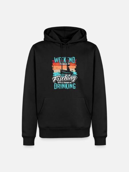 Pêcheur pêcheur Pêcheurs - Sweat à capuche Premium bio Homme - noir