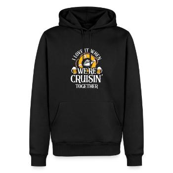 Croisière Croisière Vacances Croisière Couple - Sweat à capuche Premium bio Homme - noir - Devant - Nico (187cm)