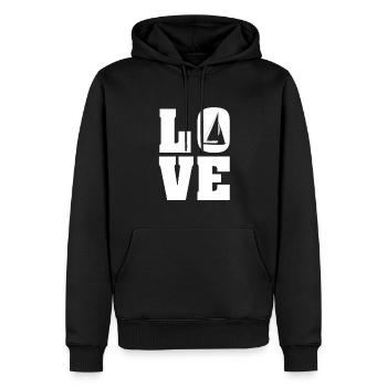 Segler Segelschiff Segelboot - Männer Premium Bio Hoodie - Schwarz - Vorne - Nico (187cm)