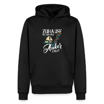 Segler Segelschiff Segelboot - Männer Premium Bio Hoodie - Schwarz - Vorne - Nico (187cm)