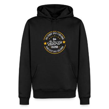 TEACHER Pension 2023 une véritable légende quitte le - Sweat à capuche Premium bio Homme - noir - Devant - Nico (187cm)