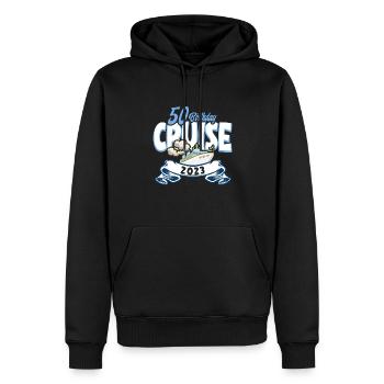 Kreuzfahrt Kreuzfahrtreisende 50. Geburtstag - Männer Premium Bio Hoodie - Schwarz - Vorne - Nico (187cm)