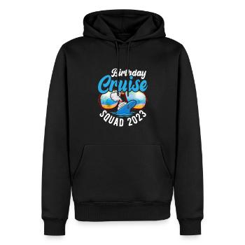 Cruise Cruise TravelersBirthday - Men’s Premium Organic Hoodie - black - Front - Nico (187cm)