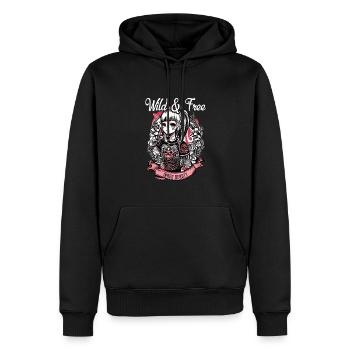 Tattoo Mann Frau Mädchen Tätowiert - Männer Premium Bio Hoodie - Schwarz - Vorne - Nico (187cm)