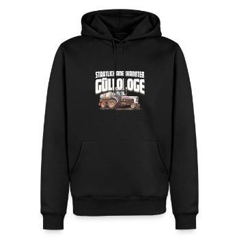 Landwirt Gülle - Männer Premium Bio Hoodie - Schwarz - Vorne - Nico (187cm)