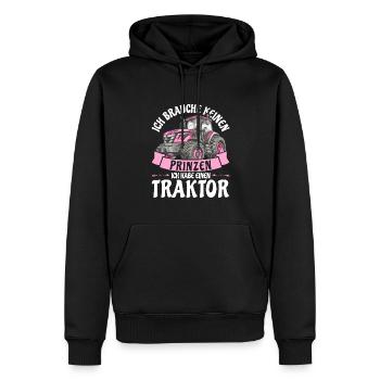 Landwirt Landwirtin - Männer Premium Bio Hoodie - Schwarz - Vorne - Nico (187cm)