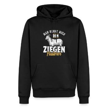 Ziegenzüchter Ziegenhalter - Männer Premium Bio Hoodie - Schwarz - Vorne - Nico (187cm)
