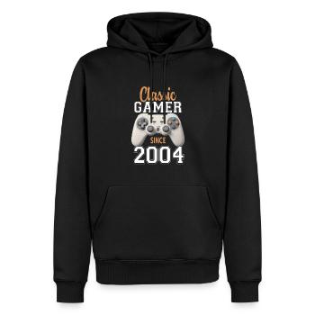 Video Gaming 20 Geburtstag 2004 Classic Gamer - Männer Premium Bio Hoodie - Schwarz - Vorne - Nico (187cm)