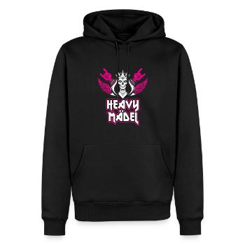 Geschenke für Heavy Metal Fan Frau Heavy Mädel - Männer Premium Bio Hoodie - Schwarz - Vorne - Nico (187cm)