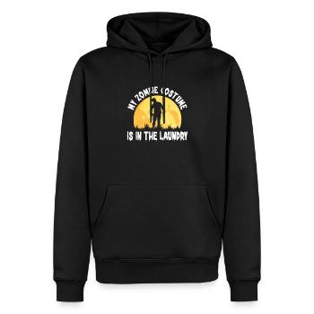 Mon costume de zombie est dans la lessive drôle - Sweat à capuche Premium bio Homme - noir - Devant - Nico (187cm)