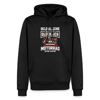 Motorcykel Biker Sjove Motorcyklist Gaver - Herre Premium økologisk hoodie - sort - Foran - Nico (187cm)