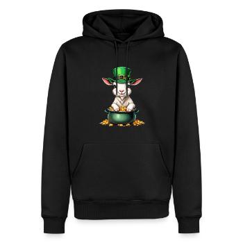 Ziege St. Patricks Day Outfit Ziegen - Männer Premium Bio Hoodie - Schwarz - Vorne - Nico (187cm)