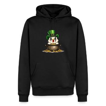 Huhn St. Patricks Day Outfit Hühner - Männer Premium Bio Hoodie - Schwarz - Vorne - Nico (187cm)
