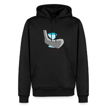 Die Zerbrechlichen - Männer Premium Bio Hoodie - Schwarz - Vorne - Nico (187cm)