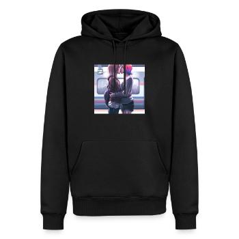 LGBT Queer kiss 🌈🌈 - Men’s Premium Organic Hoodie - black - Front - Nico (187cm)