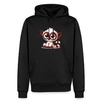 Lemur - Men’s Premium Organic Hoodie - black - Front - Nico (187cm)