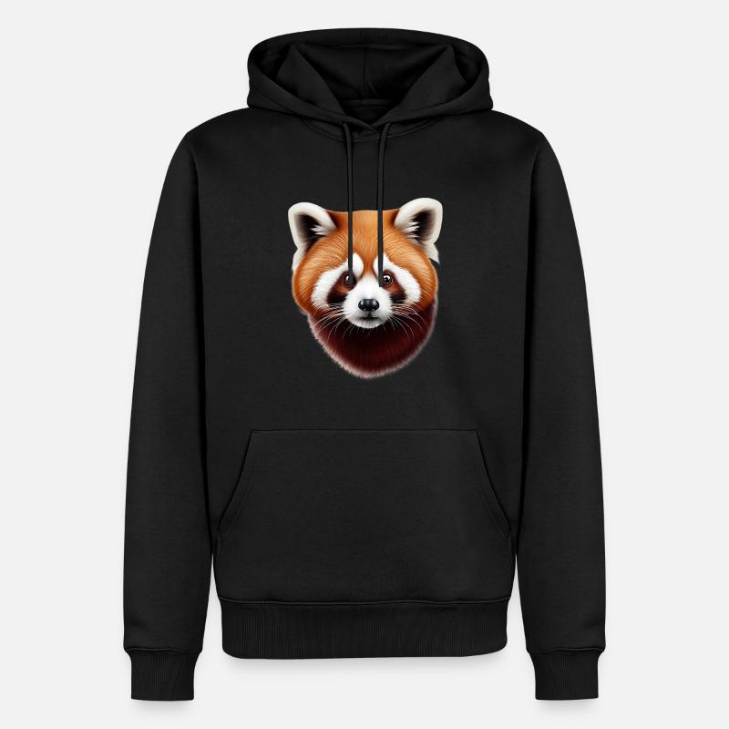 Petit panda - Sweat à capuche Premium bio Homme - noir