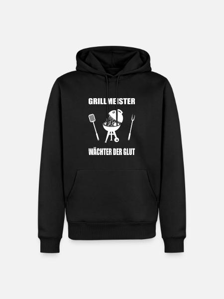 BBQ - Männer Premium Bio Hoodie - Schwarz