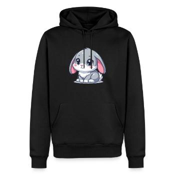 Baby Rabbit - Men’s Premium Organic Hoodie - black - Front - Nico (187cm)