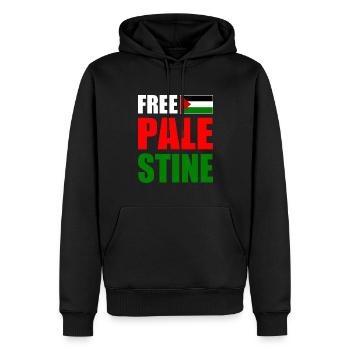 Free palestine - Männer Premium Bio Hoodie - Schwarz - Vorne - Nico (187cm)