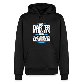 Darter s’est trompé d’emploi - Sweat à capuche Premium bio Homme - noir - Devant - Nico (187cm)