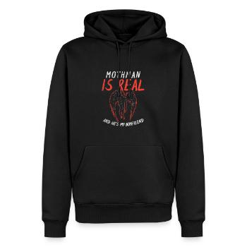 L’amour de Mothman pour les fans de Cryptid - Sweat à capuche Premium bio Homme - noir - Devant - Nico (187cm)