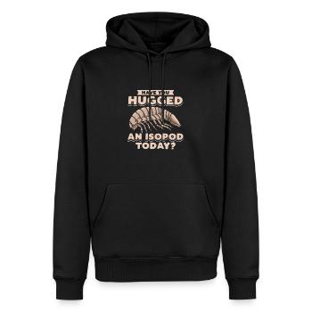 Kellerassel Geknuddelt Isopoden-Fans - Männer Premium Bio Hoodie - Schwarz - Vorne - Nico (187cm)