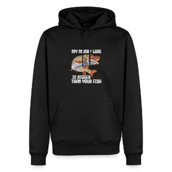 Muscle Lung Muskie Fishing Dicton - Sweat à capuche Premium bio Homme - noir - Devant - Nico (187cm)
