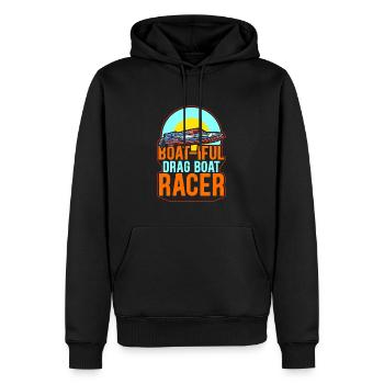 Boat-Iful Drag Boat Racer Speedboat Design - Sweat à capuche Premium bio Homme - noir - Devant - Nico (187cm)