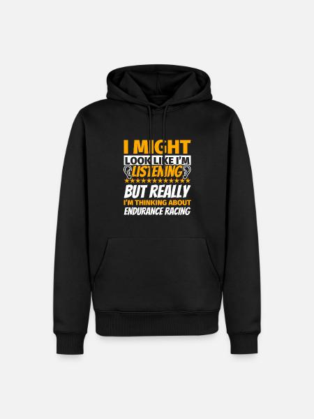 Endurance racing funny gift - Men’s Premium Organic Hoodie - black