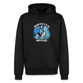 Aquarium Aquarianer Fische Zierfische Aquaristik - Männer Premium Bio Hoodie - Schwarz - Vorne - Nico (187cm)