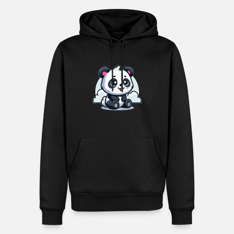 Bébé panda - Sweat à capuche Premium bio Homme - noir