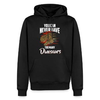 Urzeit Triceratops Fleischfresser Archäologie - Männer Premium Bio Hoodie - Schwarz - Vorne - Nico (187cm)