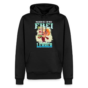 Lehrer im Stress - Männer Premium Bio Hoodie - Schwarz - Vorne - Nico (187cm)