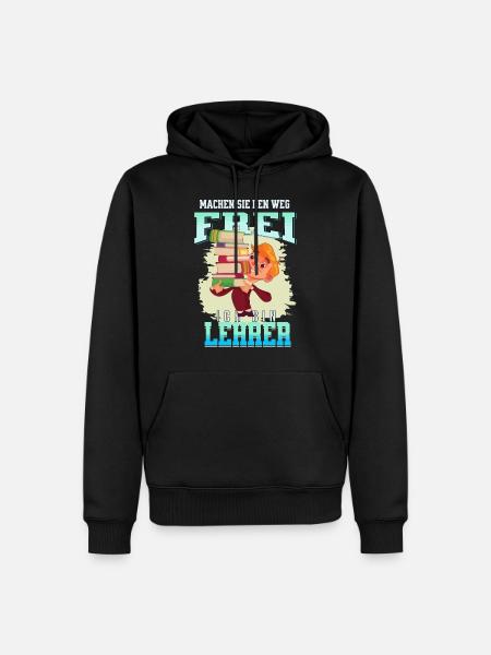 Lehrer im Stress - Männer Premium Bio Hoodie - Schwarz
