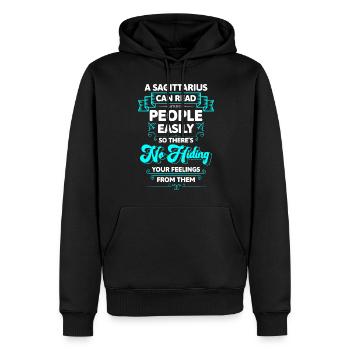 Sternzeichen Astrologie Energie - Männer Premium Bio Hoodie - Schwarz - Vorne - Nico (187cm)