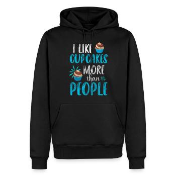 Konditorei Bäcker Backen Süßigkeiten - Männer Premium Bio Hoodie - Schwarz - Vorne - Nico (187cm)