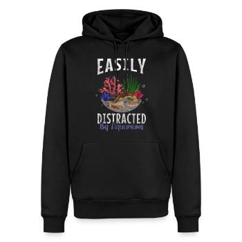 Aquarist Aquarianer Fischfutter - Männer Premium Bio Hoodie - Schwarz - Vorne - Nico (187cm)