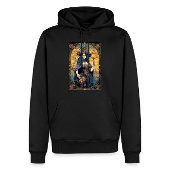 Tarot Witch - Men’s Premium Organic Hoodie - black - Front - Nico (187cm)