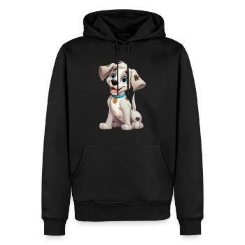 Dog Doggy Dog Lover Animal Cartoon Comic - Sweat à capuche Premium bio Homme - noir - Devant - Nico (187cm)