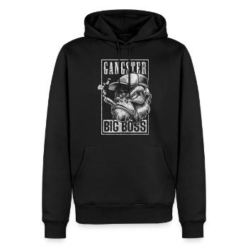 Monkey Sport Nature Primacy - Sweat à capuche Premium bio Homme - noir - Devant - Nico (187cm)