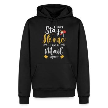 Briefträger Job Arbeit Briefzusteller - Männer Premium Bio Hoodie - Schwarz - Vorne - Nico (187cm)