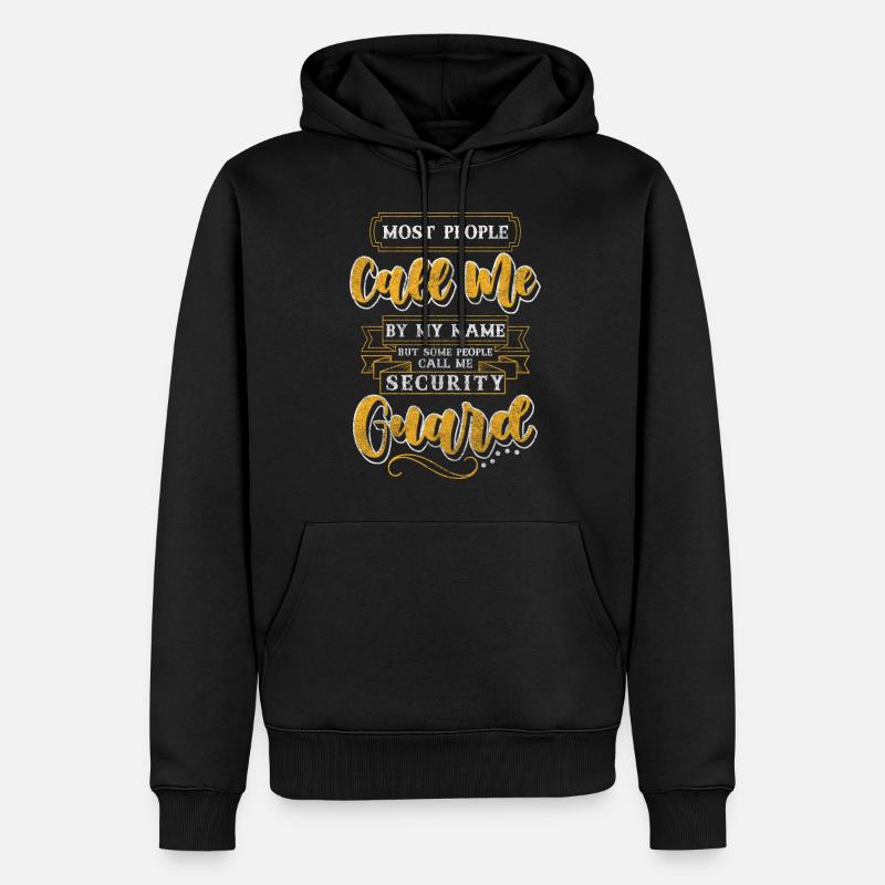 Garde sarcastique de sécurité - Sweat à capuche Premium bio Homme - noir