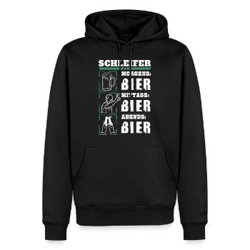 My daily routine as a grinder - Men’s Premium Organic Hoodie - black - Front - Nico (187cm)